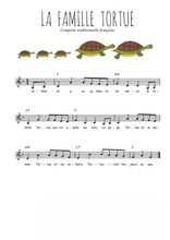 Traditionnel - La famille tortue