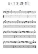 Téléchargez la tablature de la musique Traditionnel-La-fille-de-la-meuniere en PDF