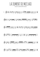 Téléchargez la partition de la musique La jument de Michao en PDF, pour violon