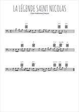Téléchargez la partition de La légende de Saint Nicolas en clef de fa