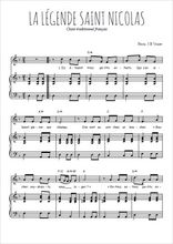 Téléchargez l'arrangement de la partition de noel-la-legende-de-saint-nicolas en PDF pour Chant et piano