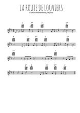 Téléchargez l'arrangement de la partition en Sib de la musique La route de Louviers en PDF