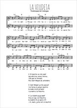 Téléchargez l'arrangement de la partition de Traditionnel-La-viudeta en PDF à deux voix