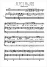 Téléchargez l'arrangement de la partition de chanson-paillarde-la-capote-anglaise en PDF pour Chant et piano