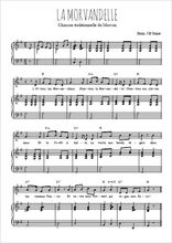 Téléchargez l'arrangement de la partition de la-morvandelle en PDF pour Chant et piano