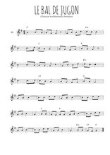 Téléchargez l'arrangement de la partition en Sib de la musique Le bal de Jugon en PDF