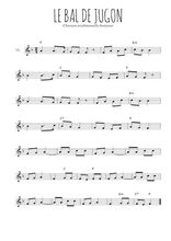 Téléchargez la partition de la musique Le bal de Jugon en PDF, pour violon