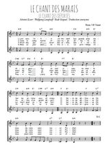 Téléchargez l'arrangement de la partition de Le chant des marais en PDF à deux voix