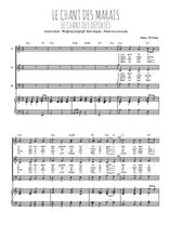 Téléchargez la partition de Le chant des marais en PDF pour 3 voix SAB et piano