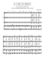 Téléchargez l'arrangement de la partition de Le chant des marais en PDF pour trois voix de femmes et piano