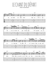 Téléchargez la tablature de la musique Traditionnel-Le-chant-du-depart en PDF