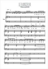 Téléchargez l'arrangement de la partition de chanson-paillarde-le-bandeur en PDF pour Chant et piano