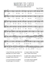 Téléchargez l'arrangement de la partition de Marins de Groix en PDF à deux voix