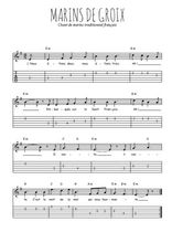 Téléchargez la tablature de la musique chanson-bretonne-marins-de-groix en PDF