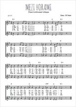 Téléchargez l'arrangement de la partition de Chant tchèque - Mezi horami en PDF à deux voix