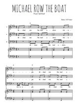 Téléchargez l'arrangement de la partition de Michael row the boat en PDF pour trois voix mixtes et piano