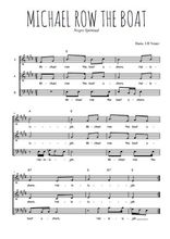 Téléchargez l'arrangement de la partition de Traditionnel-Michael-row-the-boat en PDF à trois voix