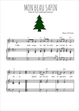 Téléchargez l'arrangement de la partition de noel-mon-beau-sapin en PDF pour Chant et piano