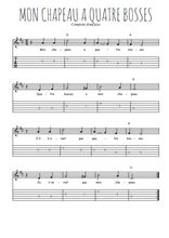 Téléchargez la tablature de la musique Traditionnel-Mon-chapeau en PDF