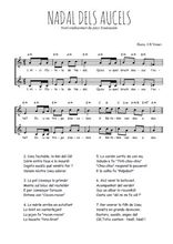 Téléchargez l'arrangement de la partition de Traditionnel-Nadal-dels-Aucels en PDF à deux voix