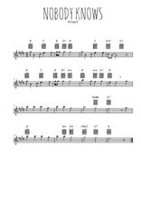 Téléchargez la partition pour saxophone en Mib de la musique gospel-nobody-knows en PDF
