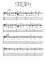 Téléchargez la tablature de la musique gospel-nobody-knows en PDF