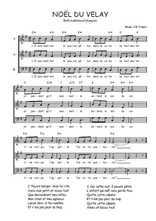 Téléchargez l'arrangement de la partition de Traditionnel-Noel-du-Velay en PDF à trois voix