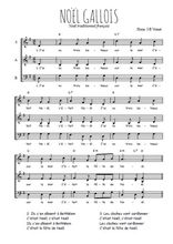 Téléchargez l'arrangement de la partition de Traditionnel-Noel-gallois en PDF à trois voix