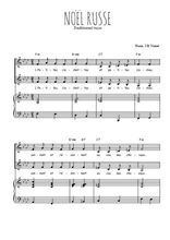 Téléchargez la partition de Noël russe en PDF pour 2 voix égales et piano