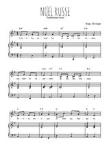 Téléchargez l'arrangement de la partition de noel-russe en PDF pour Chant et piano