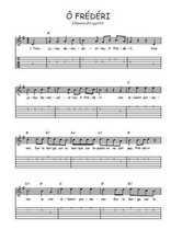Téléchargez la tablature de la musique chant-militaire-o-frederi en PDF
