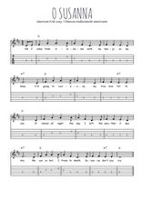 Téléchargez la tablature de la musique Traditionnel-O-Susanna en PDF