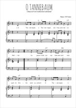 Téléchargez la partition de O Tannenbaum en PDF pour Chant et piano