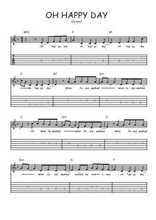 Téléchargez la tablature de la musique Traditionnel-Oh-happy-day en PDF