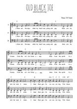 Téléchargez l'arrangement de la partition de american-folk-old-black-joe en PDF à trois voix