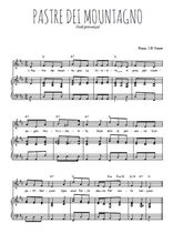 Téléchargez l'arrangement de la partition de noel-provence-pastre-dei-mountagno en PDF pour Chant et piano