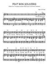 Téléchargez l'arrangement de la partition de Traditionnel-Peat-bog-soldiers en PDF pour Chant et piano
