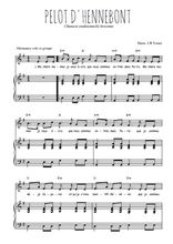 Téléchargez la partition de Pelot d'Hennebont en PDF pour Chant et piano
