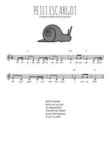 Traditionnel - Petit escargot