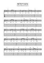 Téléchargez la tablature de la musique Traditionnel-Petit-papa en PDF