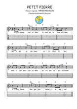 Téléchargez la tablature de la musique comptine-petit-pierre en PDF