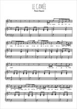 Téléchargez l'arrangement de la partition de pierre-dupont-le-camee en PDF pour Chant et piano