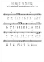 Traditionnel - Pourquoi es-tu venu