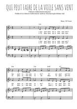 Téléchargez l'arrangement de la partition de Qui peut faire de la voile sans vent en PDF pour deux voix égales et piano