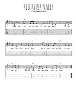 Téléchargez la tablature de la musique folk-red-river-valley en PDF