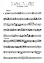 Téléchargez l'arrangement de la partition en Sib de la musique Chanson et tarentelle en PDF