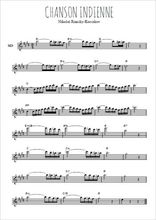 Téléchargez l'arrangement de la partition pour sax en Mib de la musique Chanson indienne en PDF
