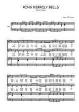 Téléchargez l'arrangement de la partition de Ring merrily bells en PDF pour deux voix égales et piano