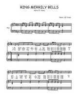 Téléchargez la partition de Ring merrily bells en PDF pour Chant et piano