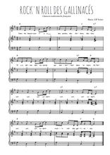 Téléchargez l'arrangement de la partition de Traditionnel-Rock-n-roll-des-gallinaces en PDF pour Chant et piano